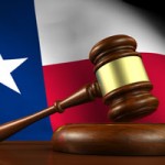 Texas flag and gavel