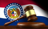 Missouri flag, gavel
