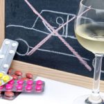 Concept about driving under influence of medicines and alcohol