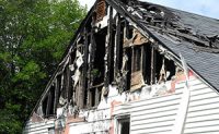 House damaged by fire