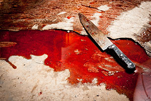 Murder, Bloody knife